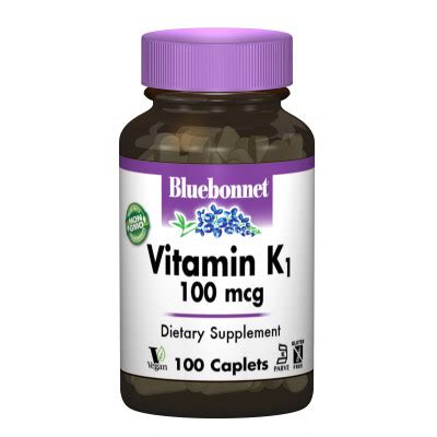 Вітамін Bluebonnet Nutrition Вітамін К1 100 мкг, 100 капсул (BLB0650 ...