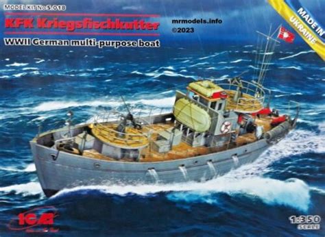 Icm Kfk Kriegsfischkutter Wwii German Boat New Plastic Model Kit