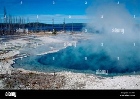 Hot Spring Abyss Pool West Thumb Geyser Basin Yellowstone National