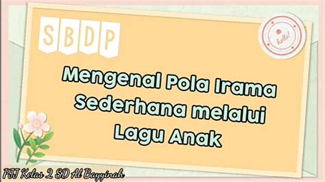 7 Jenis Pola Irama Sederhana Pada Seni Musik Materi Kelas 3 Tema 4 Riset