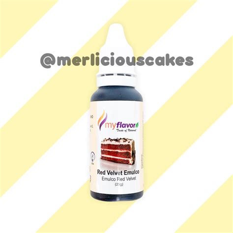 Jual My Flavor Red Velvet Emulco Perasa Dan Pewarna Makanan Shopee