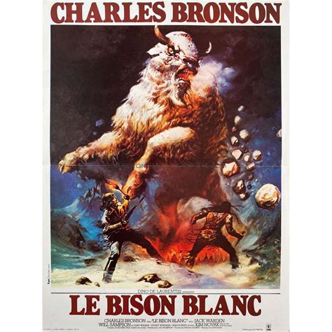 THE WHITE BUFFALO French Movie Poster - 15x21 in. - 1977