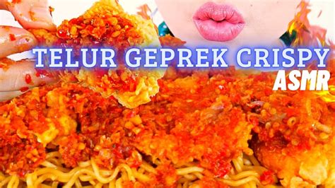 Nekat Asmr Telur Geprek Crispy Mie Goreng Asmr Indonesia Youtube