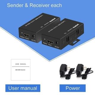 Superstore Allan Rj45 1080P Converter Transfer Splitter Hdmi 4K 60M