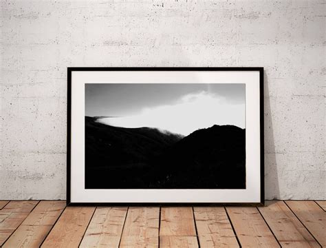 Black and White Photography, Abstract Landscape Art Print, Minimal Landscape Wall Art, Cloud ...