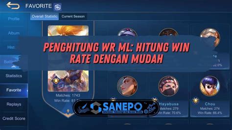 Bisakah Menghitung Wr Mobile Legend Gemaronline