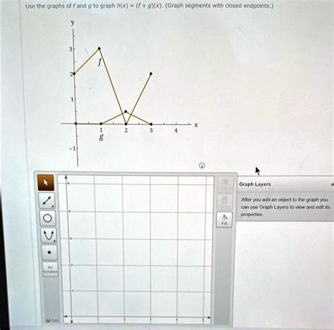 Solved Use The Graphs Of F And G To Graph H X F G Graph Segments