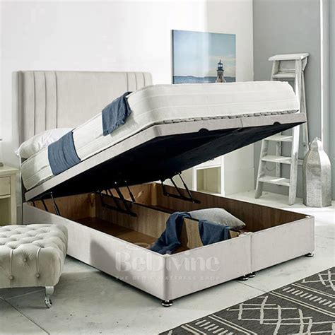 Linea Fabric Divan Ottoman Bed - BeDivine - The Bed & Mattress Shop