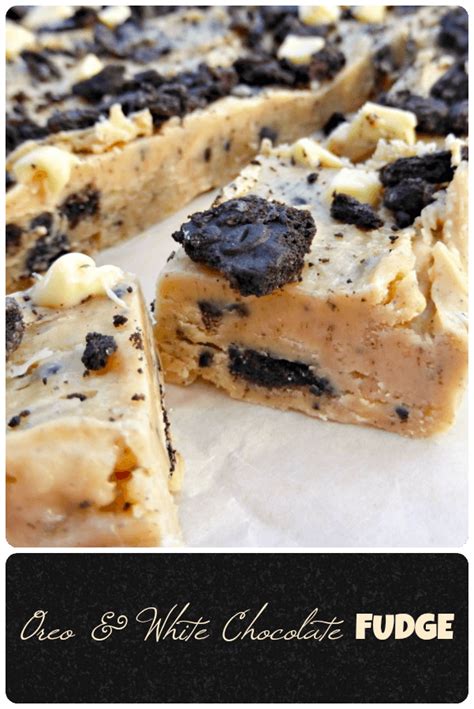 Creamy Homemade Oreo And White Chocolate Fudge