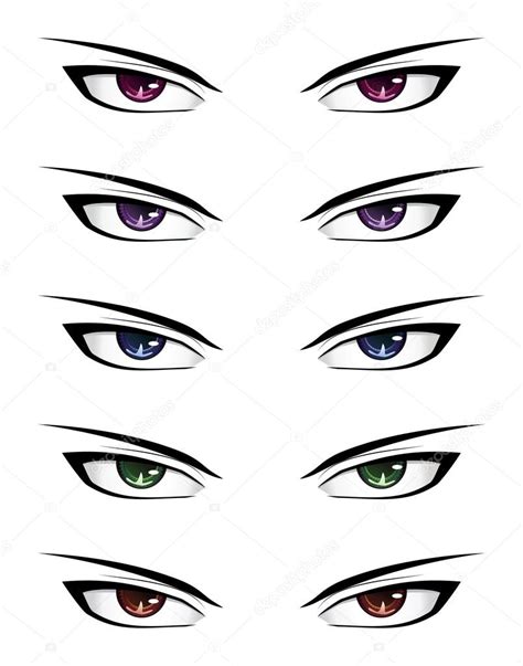 Anime Olhos Masculinos Vetor De ©artshock 34612211