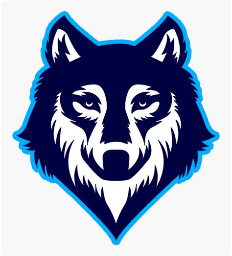 Blue Gray Wolf Drawing Logo Free Download Png Hq Clipart Transparent