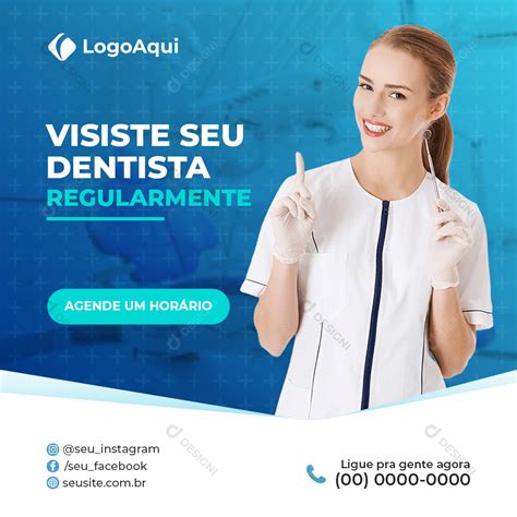 Dentista Social Media PSD Editável Saúde Dentes download Designi