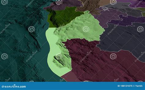 Kigoma Tanzania Highlighted Administrative Stock Illustration