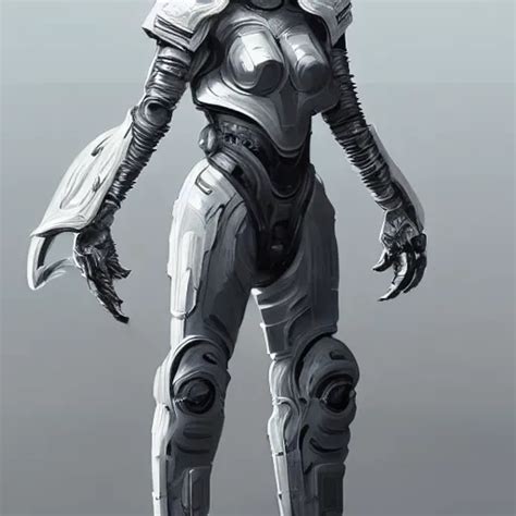 White Armor Sci Fi Techwear Intricate Elegant Stable Diffusion