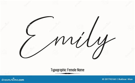 Calligraphy Emily