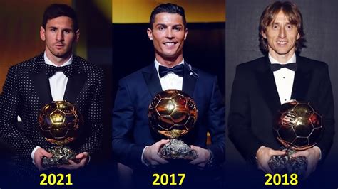 Ballon Dor Winners List 2000 2021 Messi Won 2021 Youtube