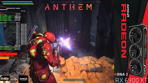 Anthem Ultra Settings 1440p Rx 6900 Xt Ryzen 7 5800x Youtube