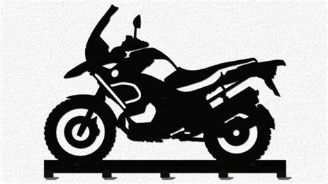 BMW Enduro Motorcycle Art Hanger Dxf File Etsy