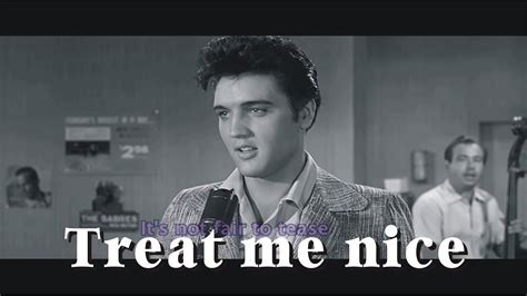 Treat Me Nice Elvis Presley 4k Youtube