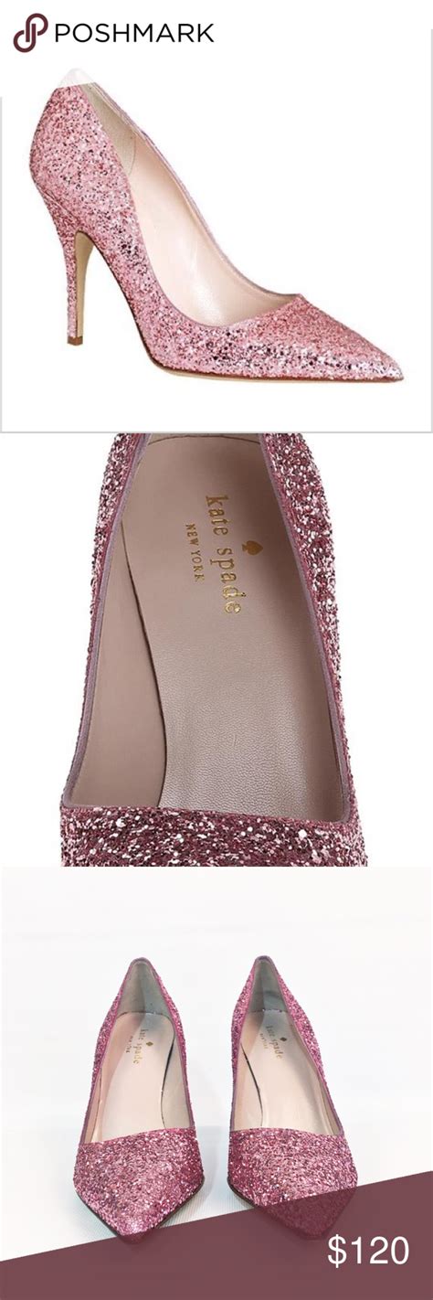 Never Worn Kate Spade Vivian In Pink Glitter Shoes Women Heels