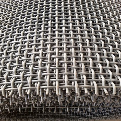 China Flat Wire Stainless Steel Woven Mesh Crusher Screen Crimped Wire