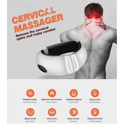 Massageador elétrico de pescoço e pulso para costas ferramenta de