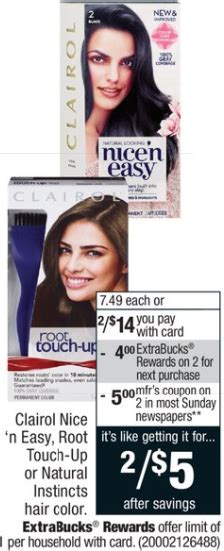 New Clairol Hair Color Coupons (Get 2 for $5 at CVS This Week ...