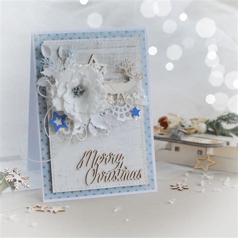 Handmade Merry Christmas Card Bloomar Design