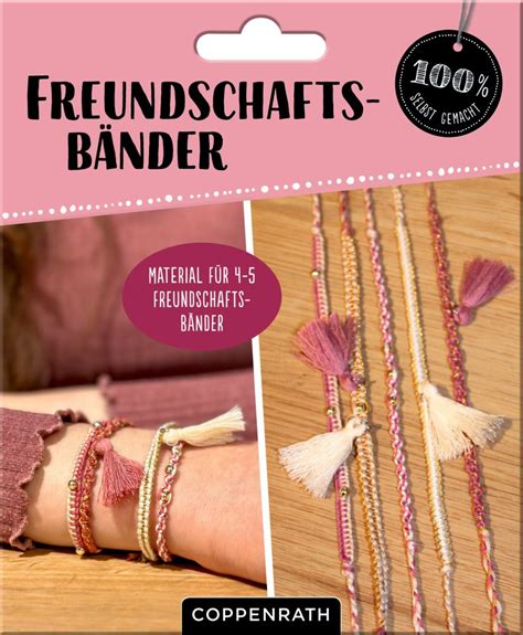 Freundschaftsb Nder Kn Pfen Gold Beige Bastelset Kreativ Bastelsets