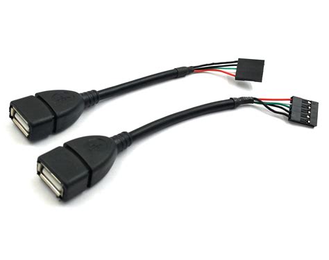 Duttek 5 Pin Usb Header To Usb Dupont Cable Usb 20 Type A Female To Dupont 5 Pin Female Header