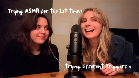 My Friend Tries Asmr For The First Time 👯‍♀️ Whispers Tapping