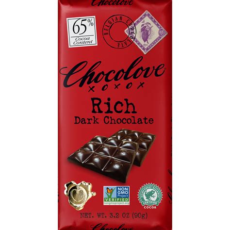 Chocolove 65 Rich Dark Chocolate Bar World Wide Chocolate