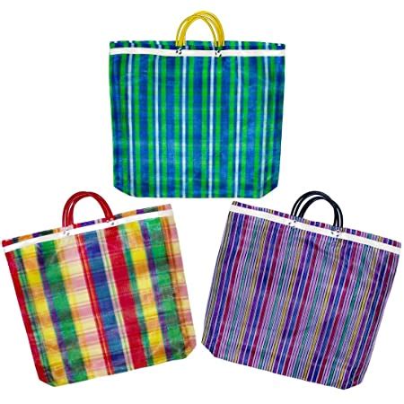 Amazon Pack Of Large Size Gusseted Mercado Bags Mexican Tote