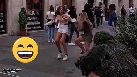 Funniest Prank In Italy Bushman Prank Zoipana Youtube