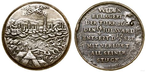 Medal Na Pamiątkę Oblężenia Wiednia 1683 Austria E Aukcja