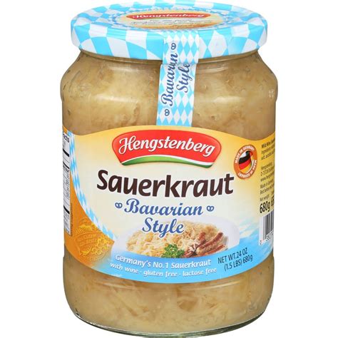 Hengstenberg Bavarian Style Sauerkraut 24 Ounce 12 Per Case