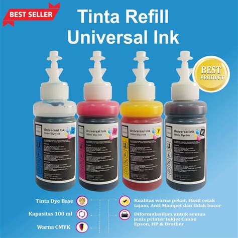 Jual Tinta Refill Canon IP2770 IP2870 MP237 MP258 MP287 E410 Kuning