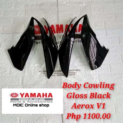 Body Cowling Gloss Black Aerox V Yamaha Genuine Parts Lazada Ph