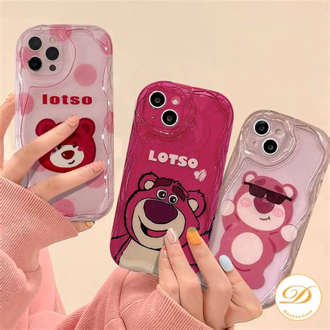 Jual Casing Lembut Lotso Lucu Kompatibel Untuk Iphone 11 13 15 12 14