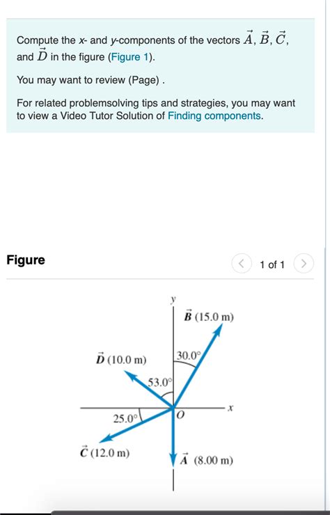 Vectors X And Y Components