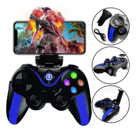 Controlador Bluetooth Gamepad Android E IOS Para Juegos Color Azul