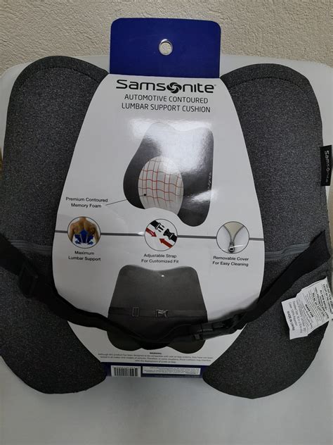 Samsonite Automotive Contoured Lumbar Support Cushion Healthfirst