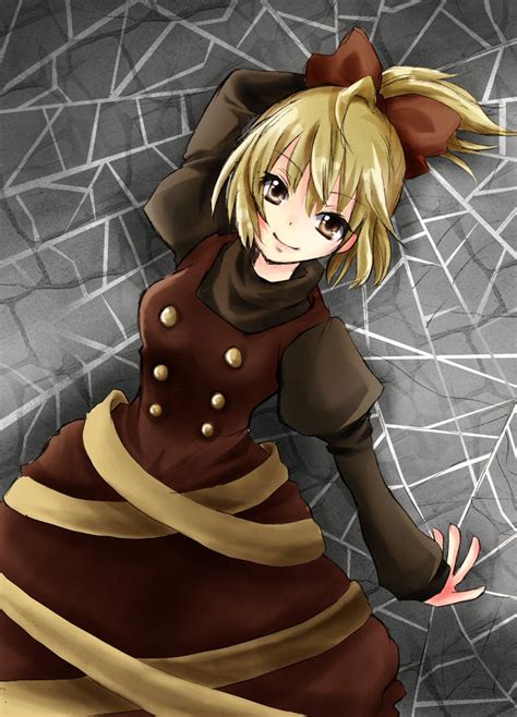 Safebooru Blonde Hair Blush Bow Brown Eyes Bucket Dress Hair Bow