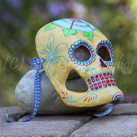 Dia De Los Muertos Mask Decoration - Etsy