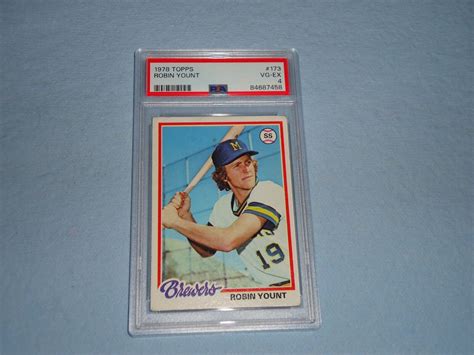 Topps Baseball Card Robin Yount Psa Grade Vg Ex