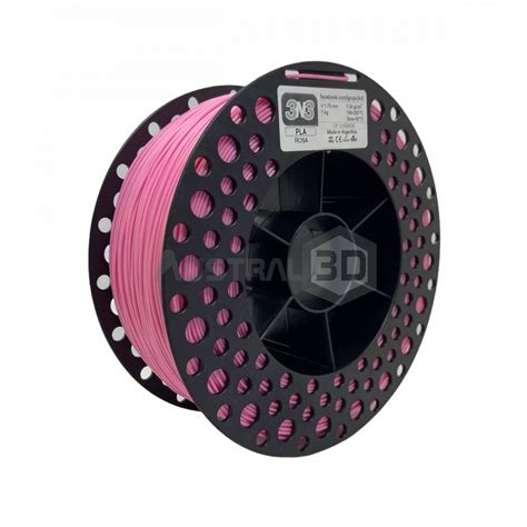 Austral 3D Rosario Filamento 3D 3n3 PLA ROSA 1 75mm 1KG