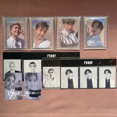 Jual Ready Stock Pob Weverse Bts Proof Triptych Photocard Random