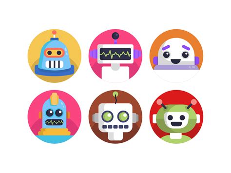 Robot Avatar Icons By Dighital On Dribbble