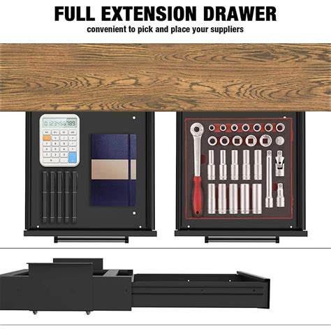 Jh Mech Under Desk Drawer Oem Open Access Sturdy Durable Mount Below