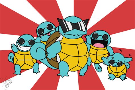 Squirtle Squad!! by chemikblury on DeviantArt